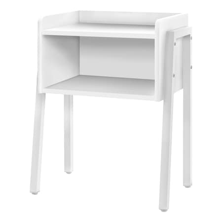 Monarch Specialties Accent Table - 23"H / White / White Metal I 3594